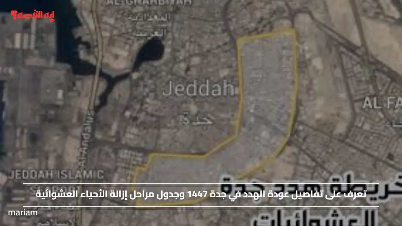 تعرف على تفاصيل عودة الهدد في جدة 1447 وجدول مراحل إزالة الأحياء العشوائية